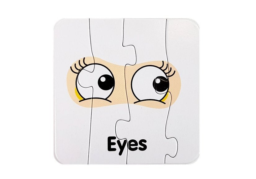 Vzdělávací puzzle části těla s anglickými nápisy 10 spojení