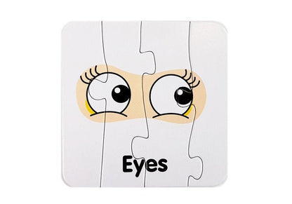 Vzdělávací puzzle části těla s anglickými nápisy 10 spojení