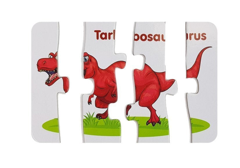 Vzdělávací puzzle Dinosauři s anglickými názvy 10 spojení