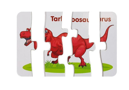 Vzdělávací puzzle Dinosauři s anglickými názvy 10 spojení