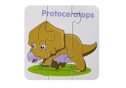Vzdělávací puzzle Dinosauři s anglickými názvy 10 spojení