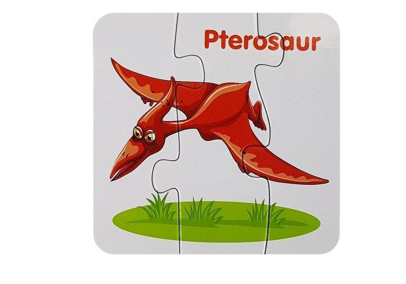 Vzdělávací puzzle Dinosauři s anglickými názvy 10 spojení