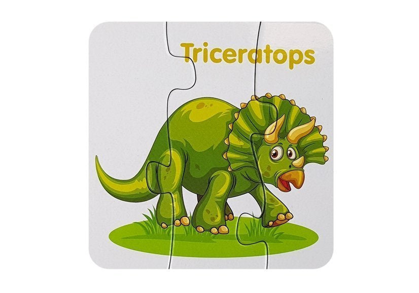 Vzdělávací puzzle Dinosauři s anglickými názvy 10 spojení