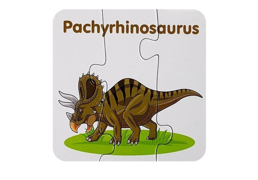 Vzdělávací puzzle Dinosauři s anglickými názvy 10 spojení