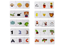 Vzdělávací puzzle Nauka spojování 10 párů s čísly a zvířátky