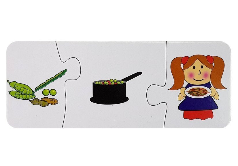 Vzdělávací puzzle Nauka spojování 10 párů s čísly a zvířátky
