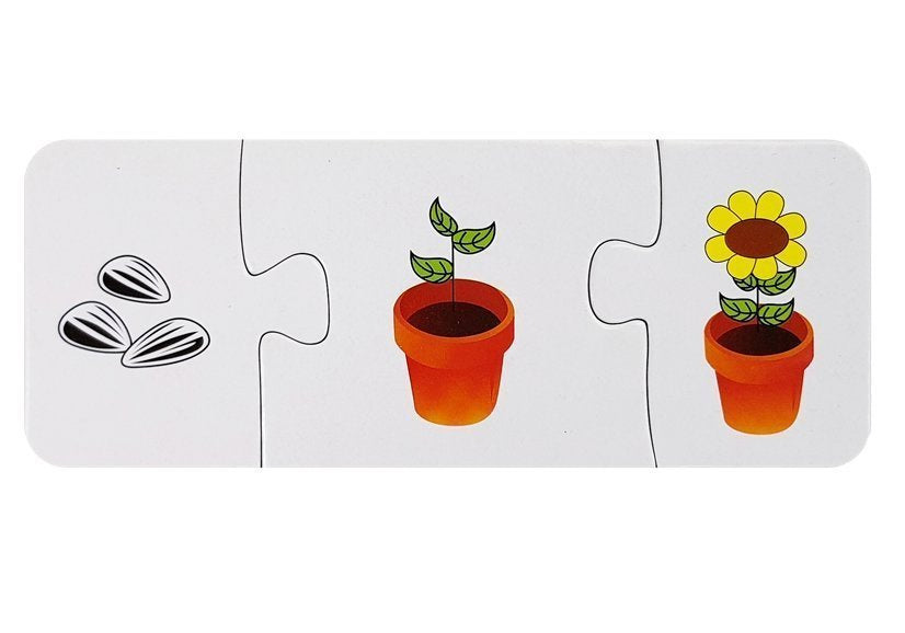 Vzdělávací puzzle Nauka spojování 10 párů s čísly a zvířátky