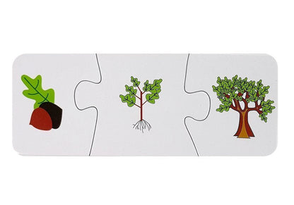 Vzdělávací puzzle Nauka spojování 10 párů s čísly a zvířátky