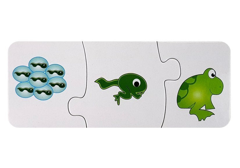 Vzdělávací puzzle Nauka spojování 10 párů s čísly a zvířátky