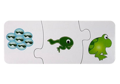 Vzdělávací puzzle Nauka spojování 10 párů s čísly a zvířátky