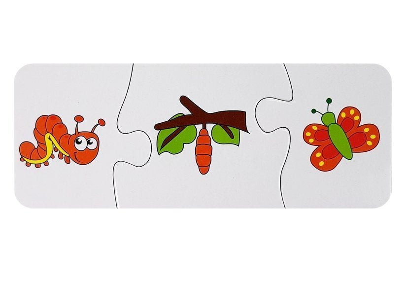 Vzdělávací puzzle Nauka spojování 10 párů s čísly a zvířátky