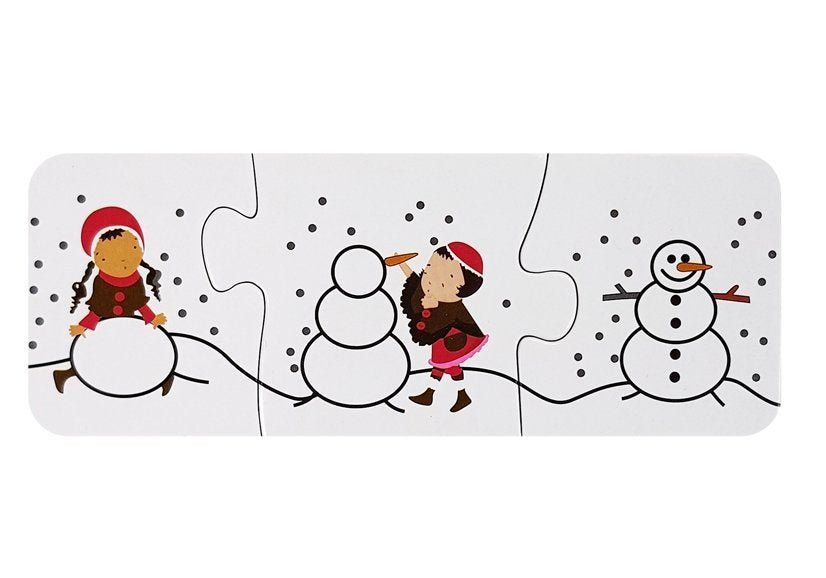 Vzdělávací puzzle Nauka spojování 10 párů s čísly a zvířátky