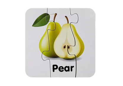 Vzdělávací puzzle ovoce s anglickými nápisy 10 spojení