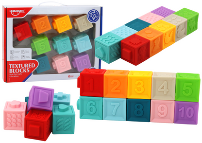 Vzdělávací puzzle pro batolata s tvary a čísly – od 6 měsíců