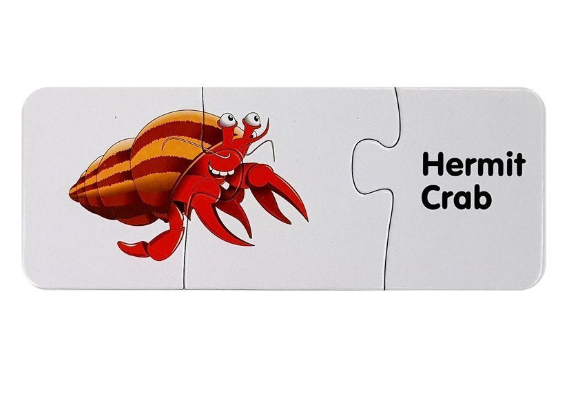 Vzdělávací puzzle Svět oceánů 10 spojení s anglickými nápisy