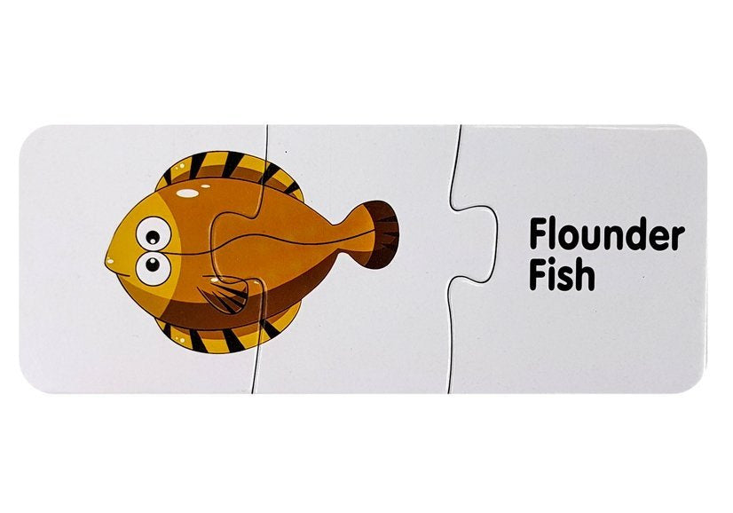 Vzdělávací puzzle Svět oceánů 10 spojení s anglickými nápisy