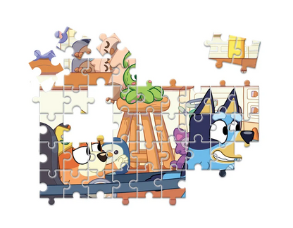 Vzdělávací sada puzzle, memo a kostky Bluey – Clementoni