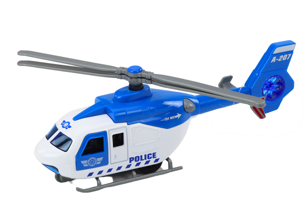 Záchranářský helikoptér kovový s napědem otevírací dveře