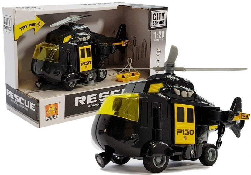 Záchranářský helikopter na baterie 1:20 se zvuky a světly