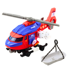Záchranářský helikopter – s nošemi hákem navijákem světly