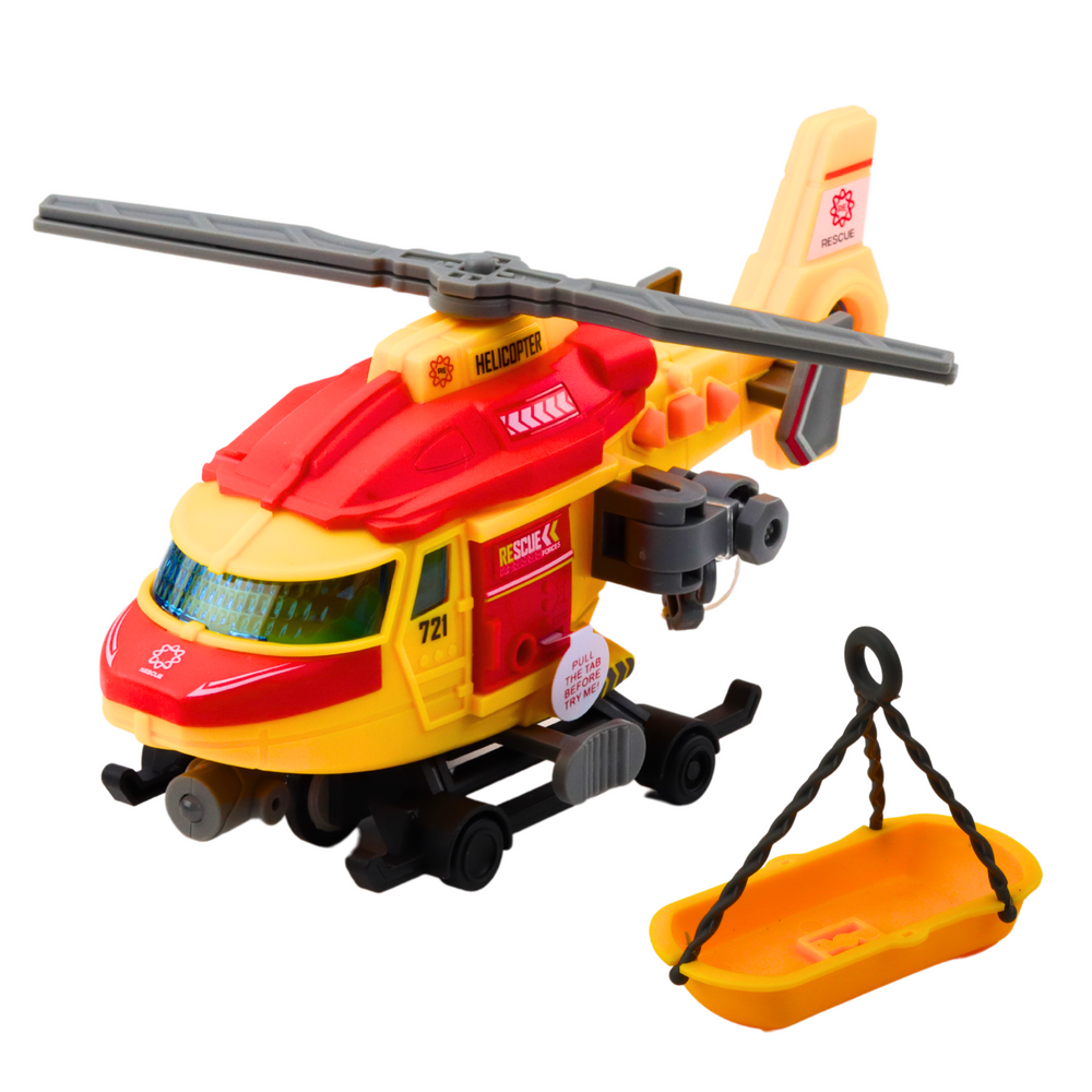 Záchranářský helikopter – s nošemi hákem navijákem světly
