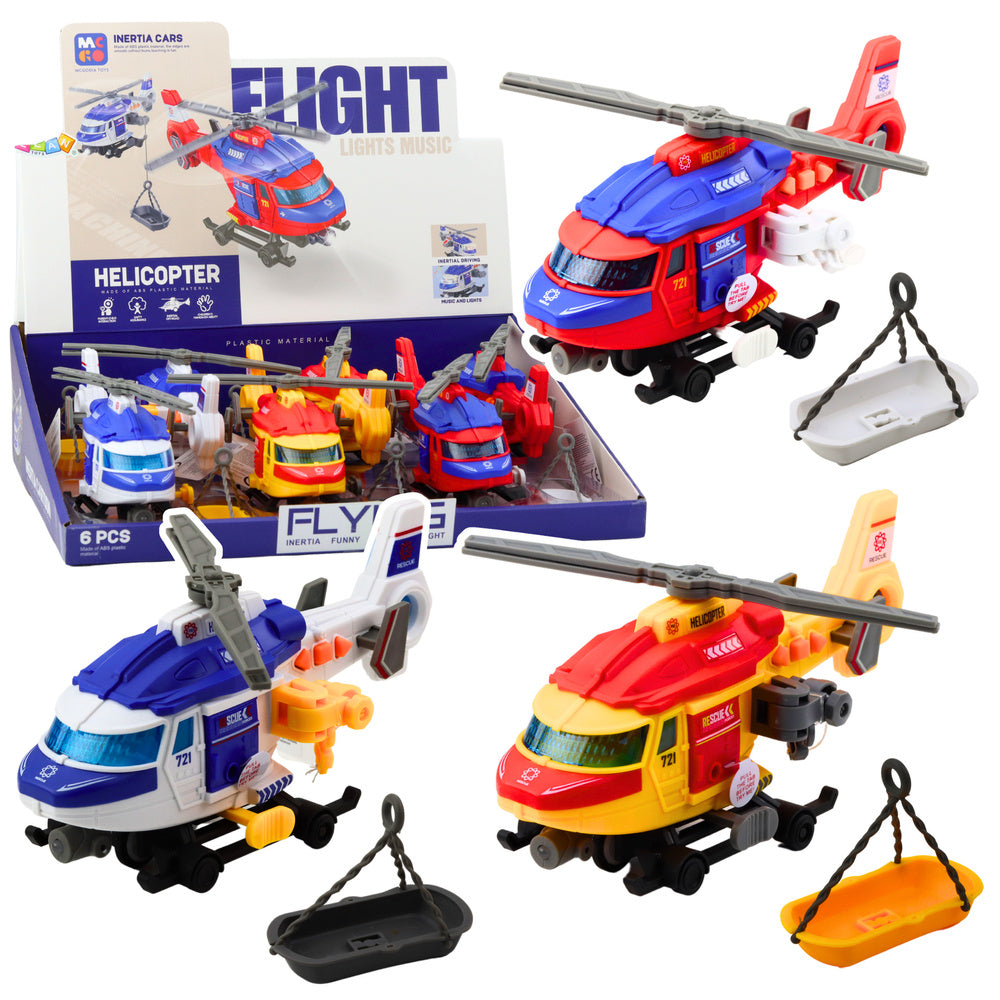 Záchranářský helikopter – s nošemi hákem navijákem světly