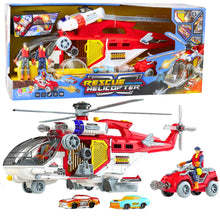Záchranářský helikopter – se světly zvuky a figurkami
