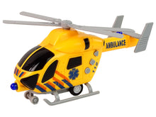 Záchranářský helikopter se zvuky a světly žlutý