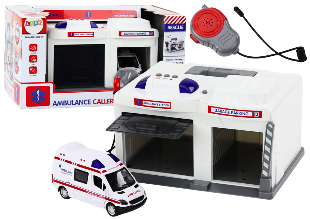 Záchranná stanice s ambulancí světla a zvuky