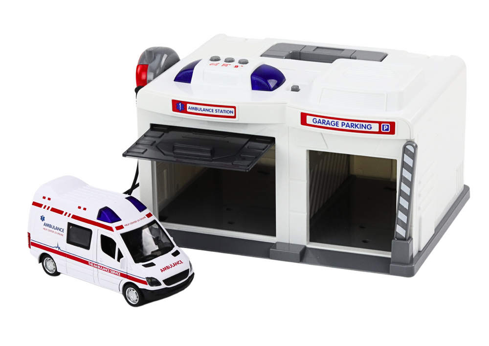 Záchranná stanice s ambulancí světla a zvuky