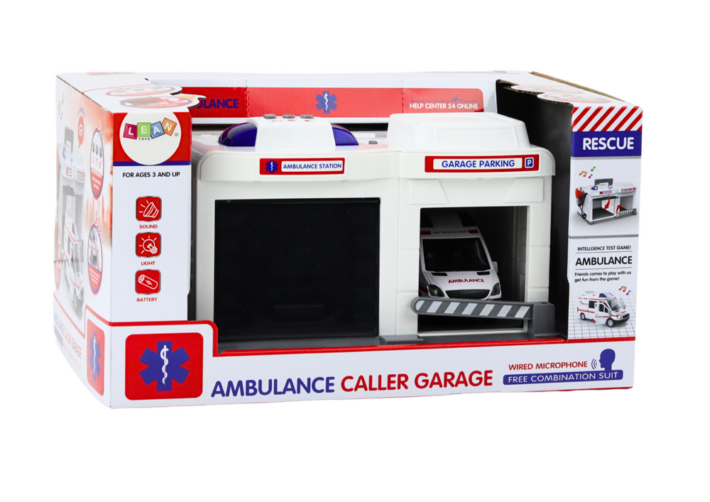 Záchranná stanice s ambulancí světla a zvuky