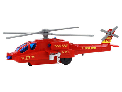 Záchranný helikoptér s pohonem – světly a zvuky | hliníkový