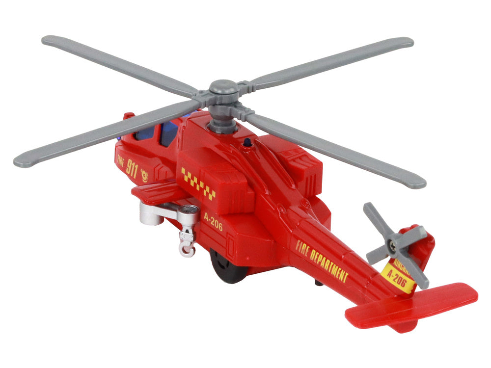 Záchranný helikoptér s pohonem – světly a zvuky | hliníkový