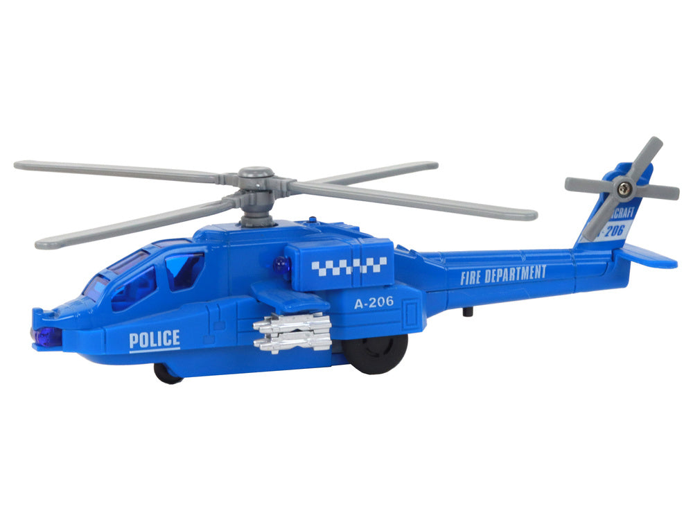 Záchranný helikoptér s pohonem – světly a zvuky | hliníkový