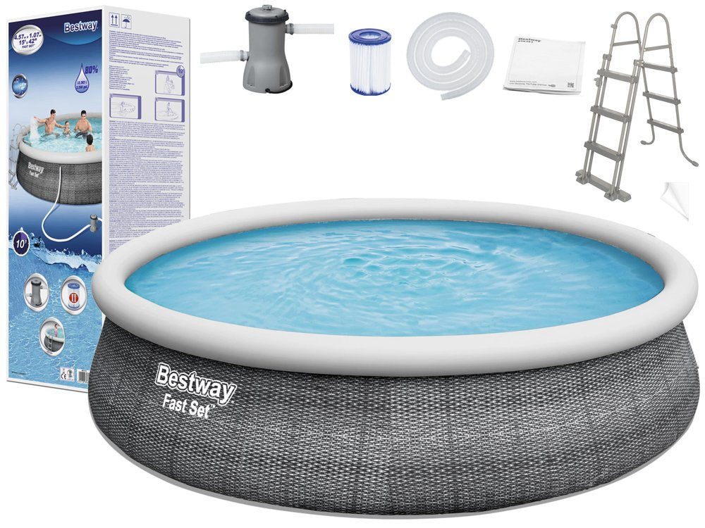 Zahradní bazén rozporový 457x107cm – s pumpou | Bestway