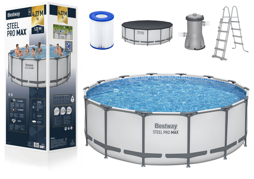 Zahradní bazén s konstrukcí 427 x 122 cm s pumpou – Bestway
