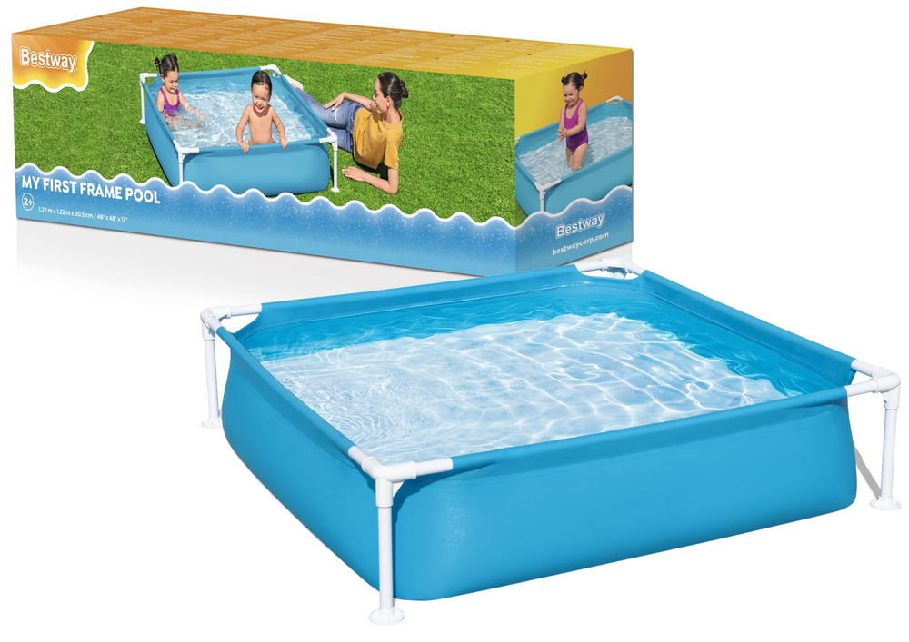 Zahradní bazén s rámem 122x122x30 cm – pro děti | Bestway