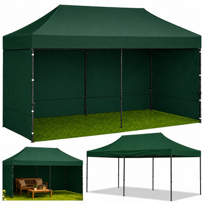 Zahradní expresní pavilon 3x6 m – zelený cateringový stan