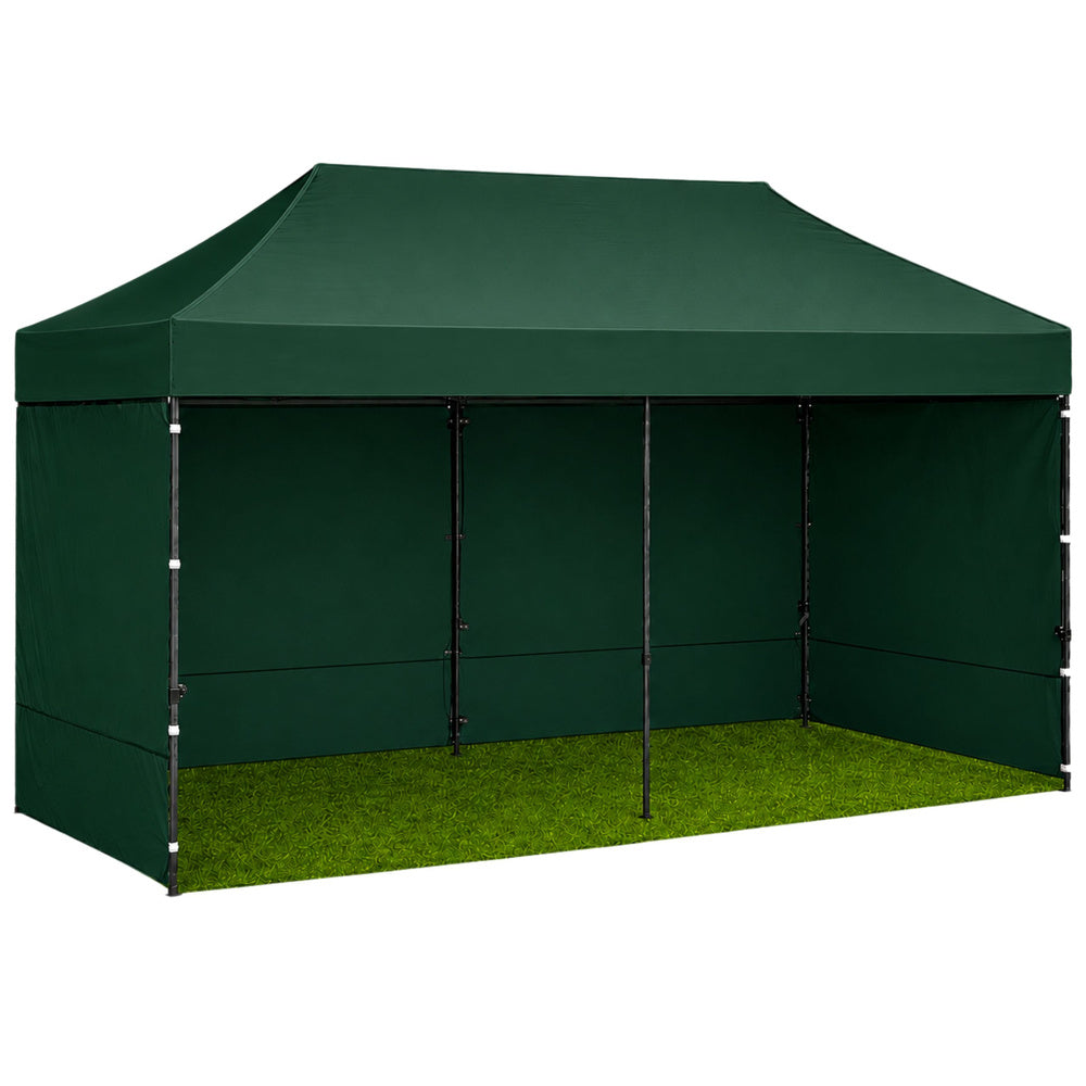 Zahradní expresní pavilon 3x6 m – zelený cateringový stan