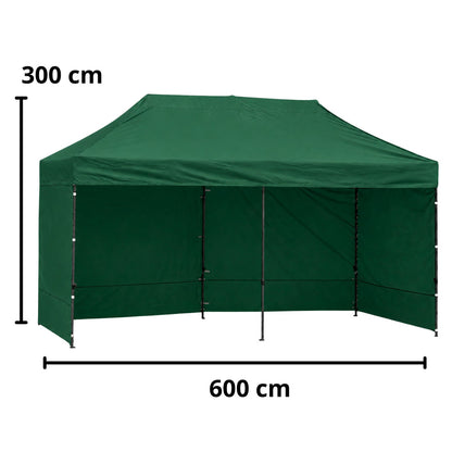 Zahradní expresní pavilon 3x6 m – zelený cateringový stan