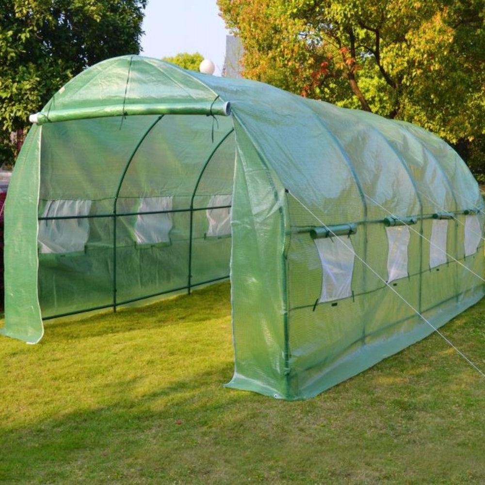 Zahradní fóliovací tunel skleník 4x2,5x2m s UV ochranou zelený