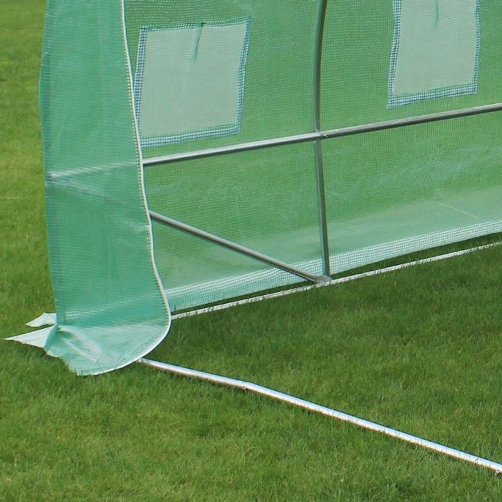 Zahradní fóliovací tunel skleník 4x2,5x2m s UV ochranou zelený