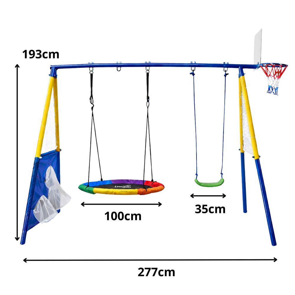 Zahradní houpačka 4v1 Čapí hnízdo pro děti – 115 cm