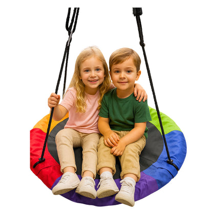 Zahradní houpačka čapí hnízdo – pro děti 100cm barevná