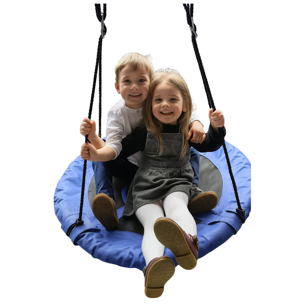 Zahradní houpačka čapí hnízdo – pro děti 80cm | modrá