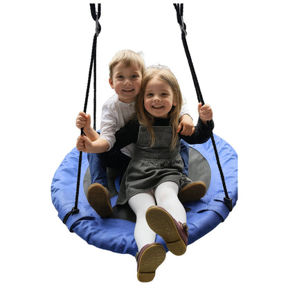 Zahradní houpačka čapí hnízdo – pro děti 80cm | modrá