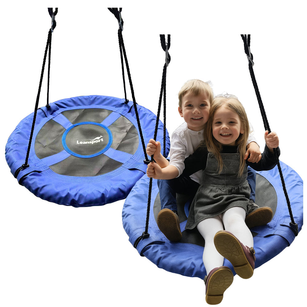Zahradní houpačka čapí hnízdo – pro děti 80cm | modrá