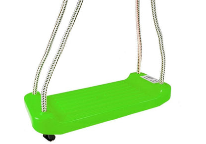 Zahradní houpačka deska plastová s lany zelená