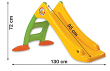 Zahradní skluzavka pro děti se žebříkem zeleno-žlutá 75 cm