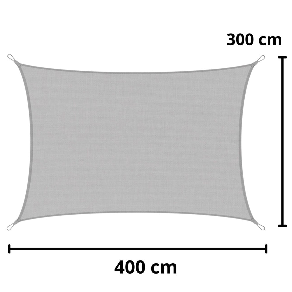 Zahradní sluneční plachta 300×400 cm – šedá